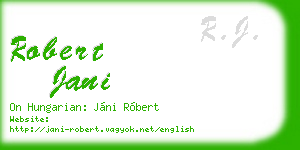 robert jani business card